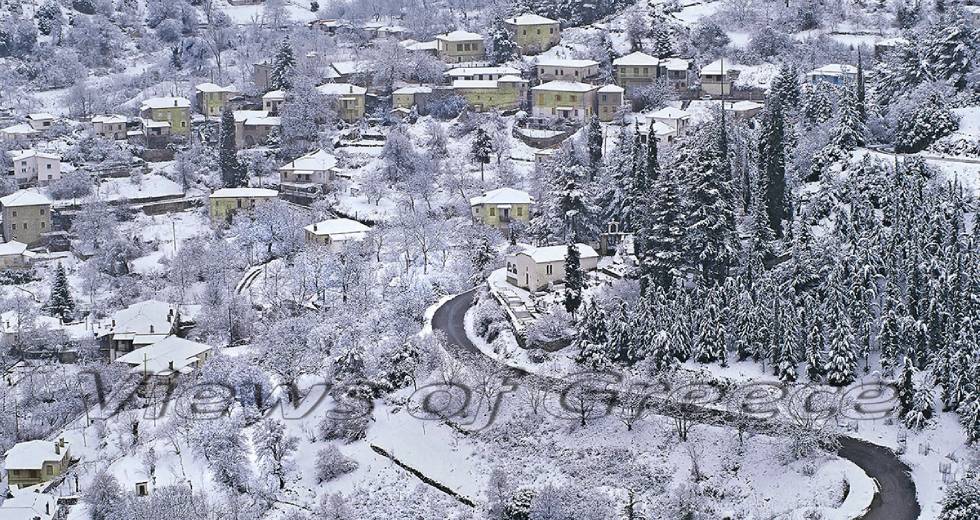Εξόρμηση σε δέκα από τα ομορφότερα χιονισμένα χωριά της Πελοποννήσου