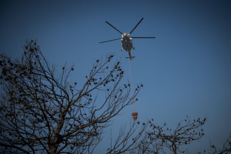 Δεύτερη ημέρα μάχης με τις φλόγες στην Εύβοια