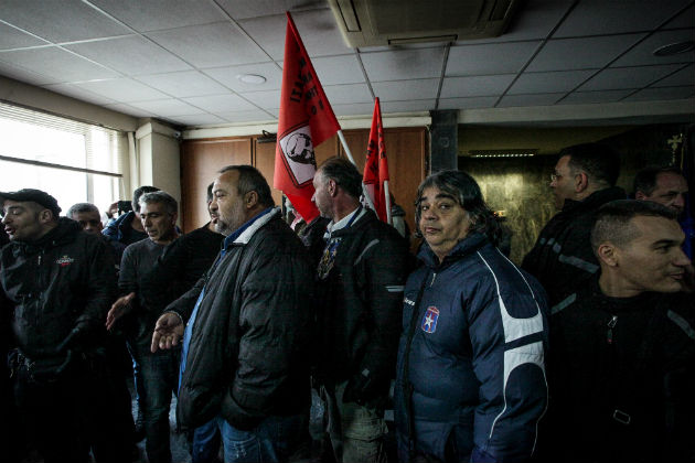 Διαμαρτυρία της ΠΟΕ-ΟΤΑ στο υπ. Εργασίας για τα εργατικά δυστυχήματα