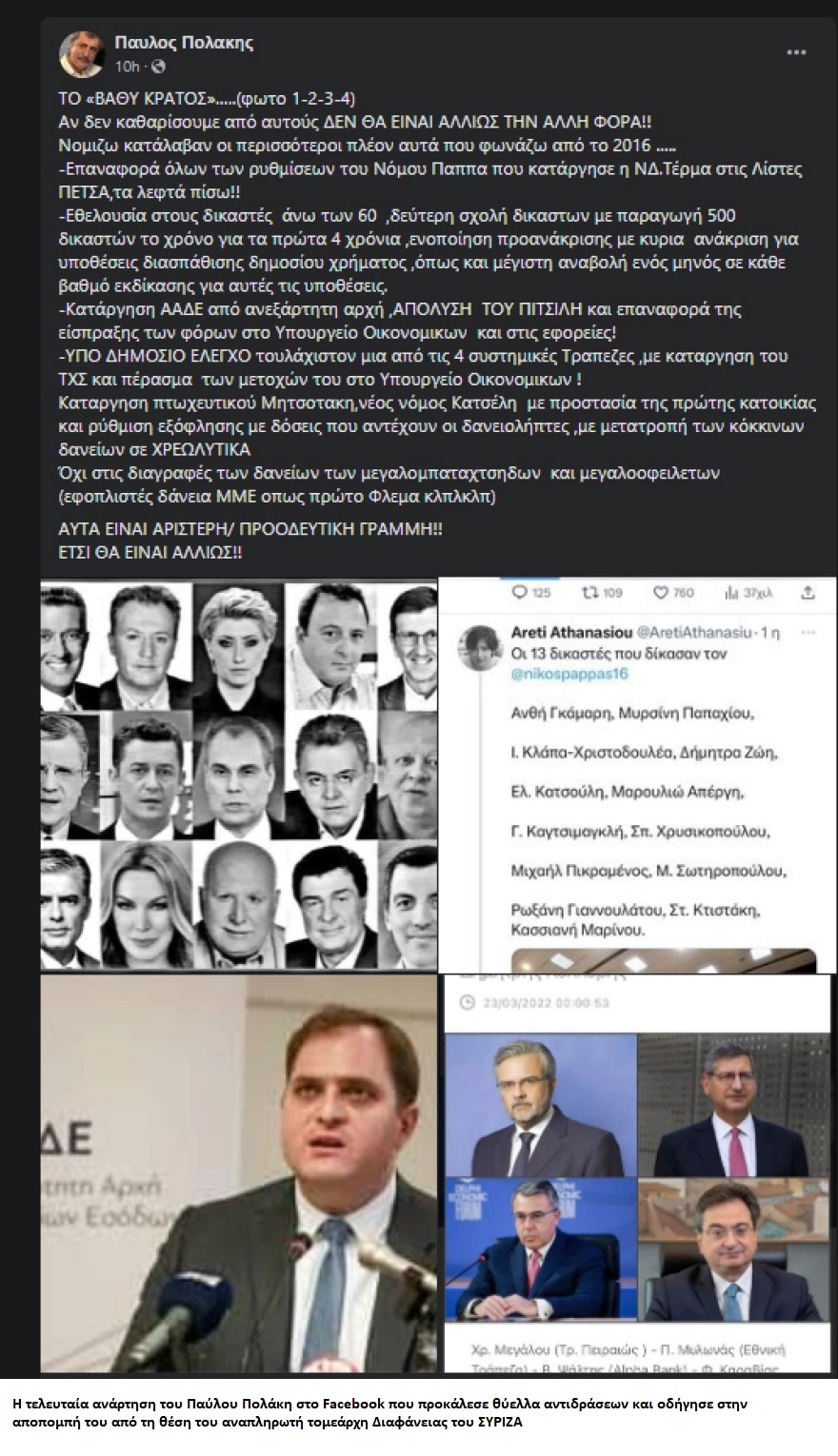 Οι αναρτήσεις του κυρίου «Μόνος μου και όλοι σας»