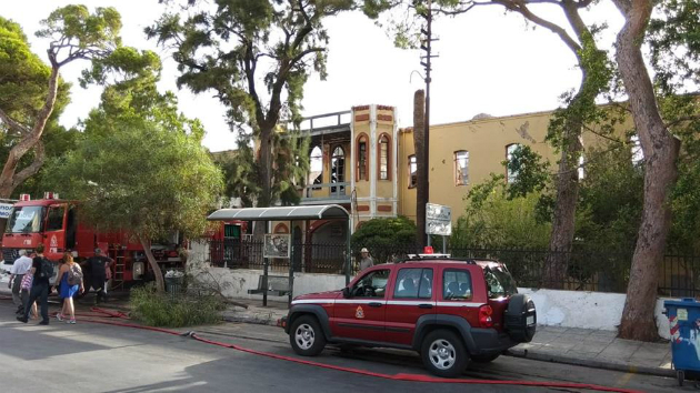 Ολική καταστροφή στο πρώην Πολεμικό Μουσείο Χανίων