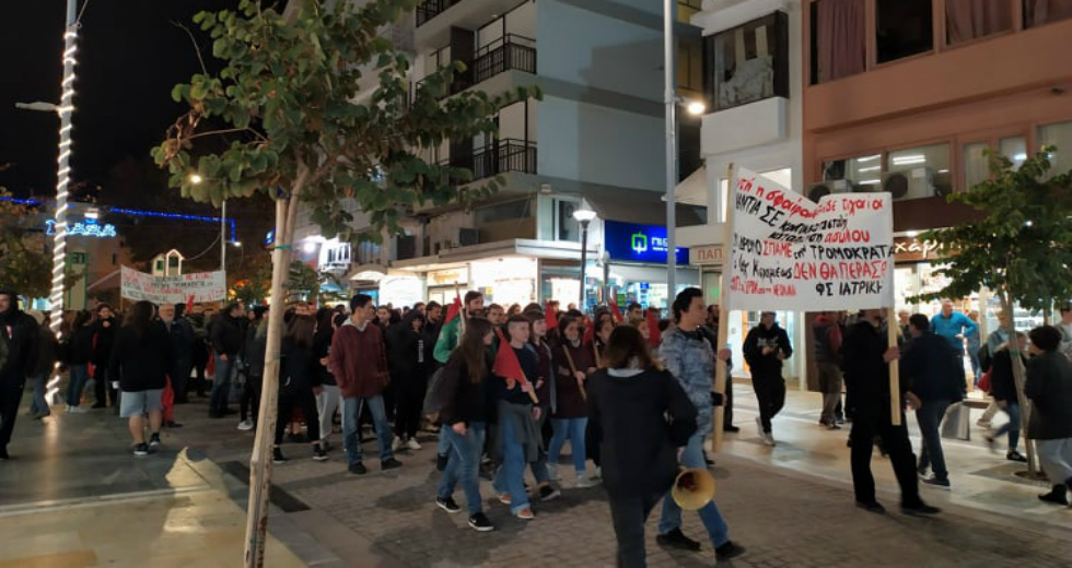Πορείες στη μνήμη του Αλ. Γρηγορόπουλου σε Ηράκλειο και Χανιά