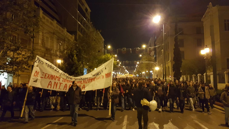 Πάθος στους δρόμους, καταστολή στα Εξάρχεια