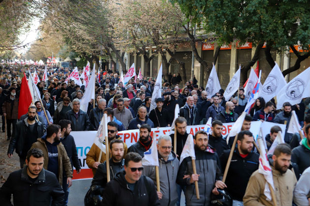 Απεργιακά συλλαλητήρια εν μέσω κυκλοφοριακού χάους
