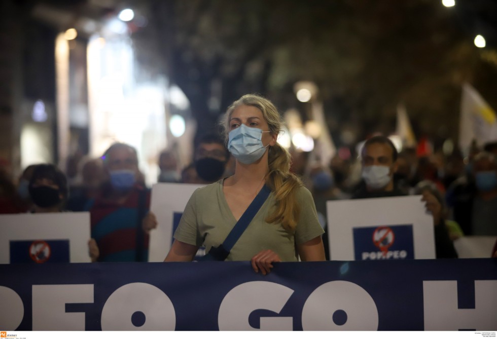 Με ξύλο και χημικά απάντησε η κυβέρνηση στις διαδηλώσεις κατά του Πομπέο