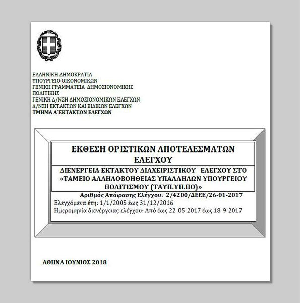 Κόλαφος το πόρισμα για το «αμαρτωλό» Ταμείο