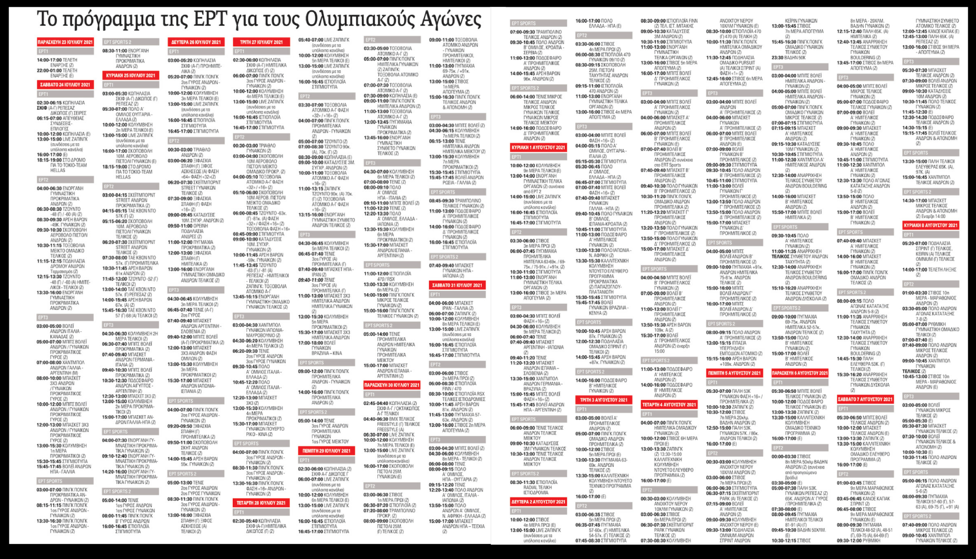 Αυλαία στο άγνωστο…