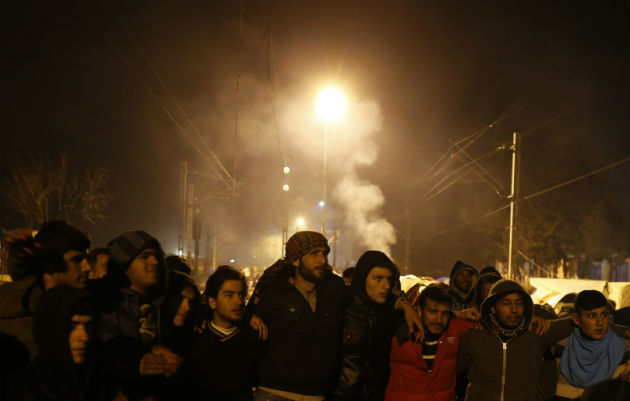 Ένταση στη σιδηροδρομική γραμμή στην Ειδομένη