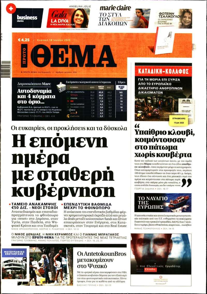 Ο Κ. Μητσοτάκης, η οδύνη του και τα… πρωτοσέλιδα του 