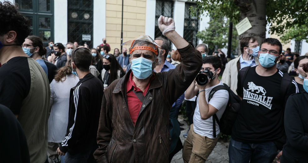 Ελεύθεροι οι μαθητές που είχαν συλληφθεί στο πανεκπαιδευτικό συλλαλητήριο