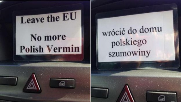 «Να φύγετε, ψηφίσαμε Brexit»
