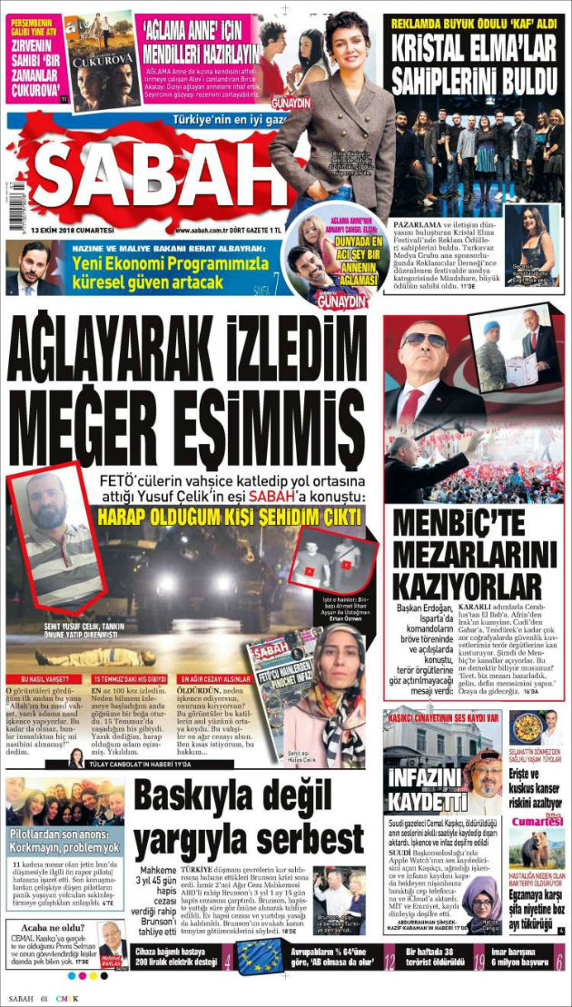 Sabah: «Ο Κασόγκι κατέγραψε τον θάνατό του»