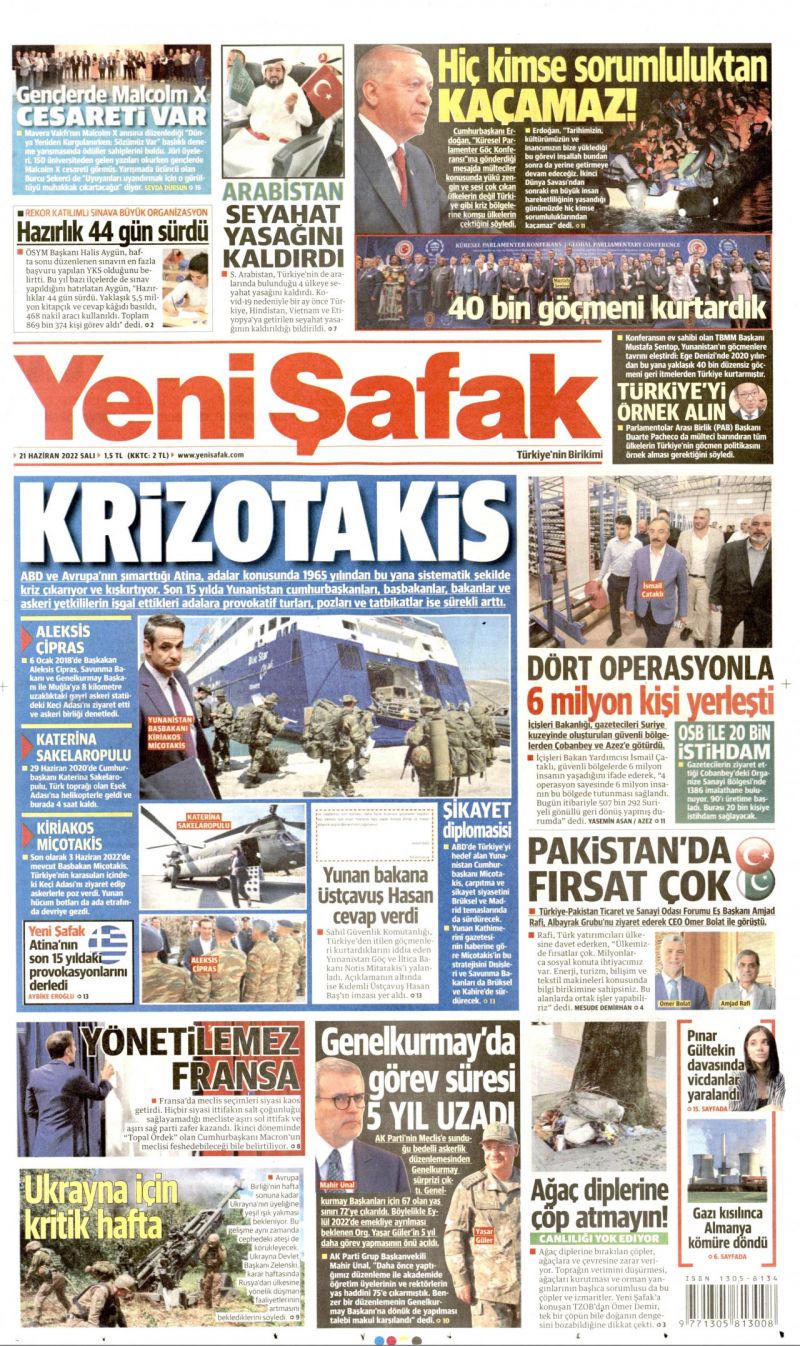 Ο τουρκικός Τύπος κατηγορεί τον Έλληνα πρωθυπουργό και τον αποκαλεί κοροϊδευτικά «Κριζοτάκη»