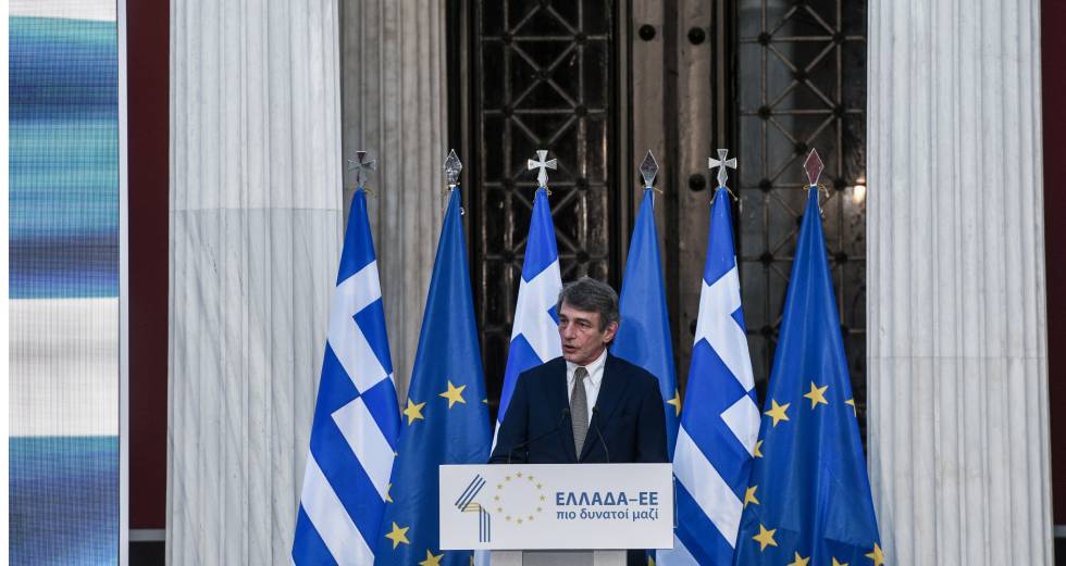 Διχαστικός ο Μητσοτάκης στην τελετή για τα 40 χρόνια στην Ε.Ε.