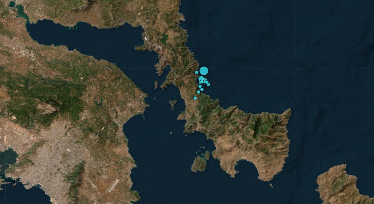 Ισχυρός σεισμός στην Εύβοια