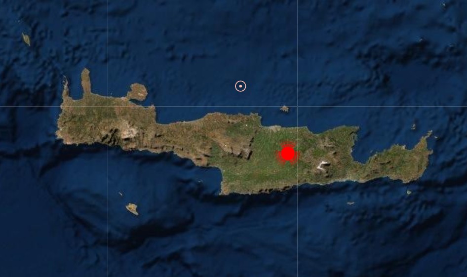 Σεισμός 4,2 Ρίχτερ στο Ηράκλειο της Κρήτης
