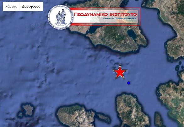 Ισχυρός σεισμός στο ανατολικό Αιγαίο