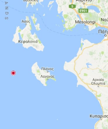 Σεισμός 4,8 Ρίχτερ στη Ζάκυνθο