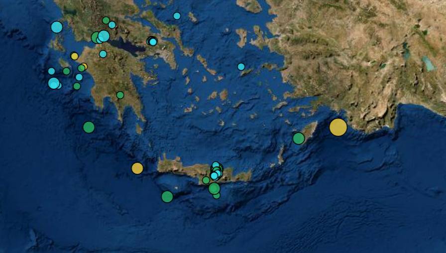 Νέος σεισμός στον Άθω, ταρακουνήθηκε και η Ρόδος