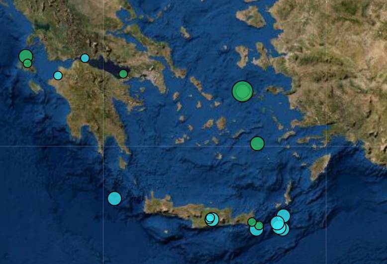 Σεισμός 4,4 Ρίχτερ ανοιχτά της Ικαρίας
