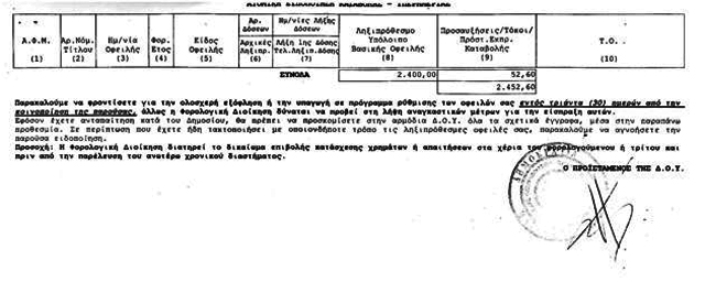 Ενας αυτοκινητόδρομος πρόστιμα