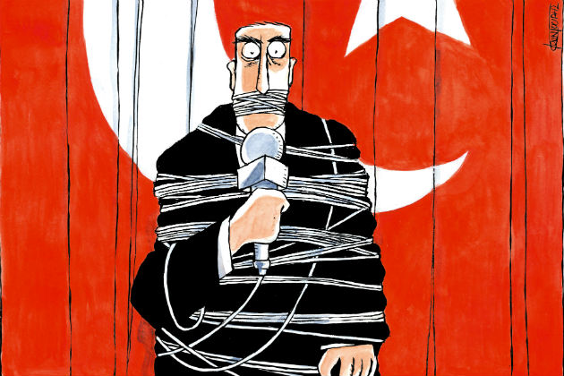 Μηνύματα για τον στραγγαλισμό του Τύπου στην Τουρκία
