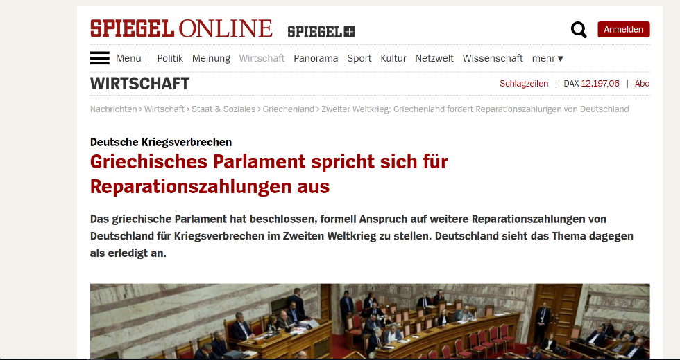 Ο διεθνής Τύπος για τις γερμανικές αποζημιώσεις και το πόρισμα της Βουλής