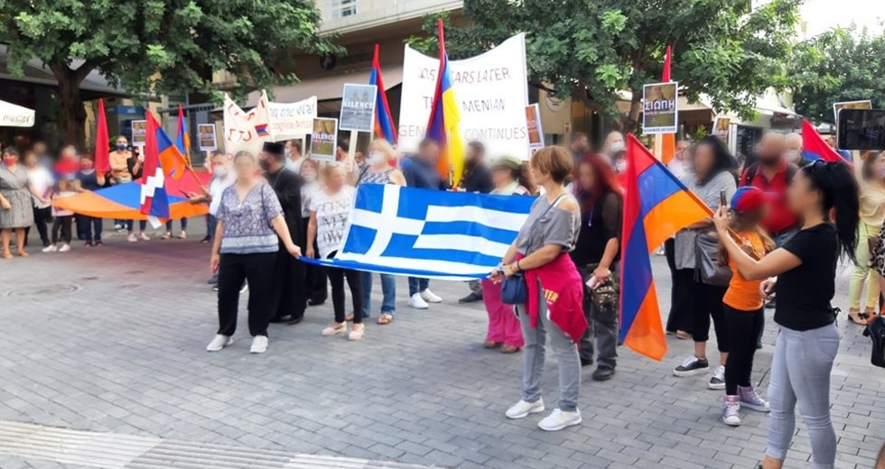 Ηράκλειο: Συγκέντρωση αλληλεγγύης στους Αρμένιους – Παρεισέφρησαν ακροδεξιοί