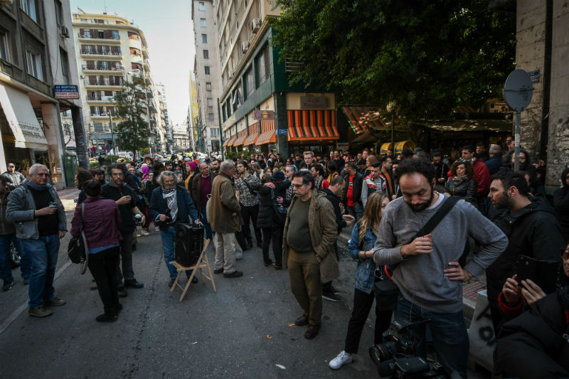 Διαμαρτυρία για τον θάνατο Νιγηριανού στο Α.Τ. Ομονοίας