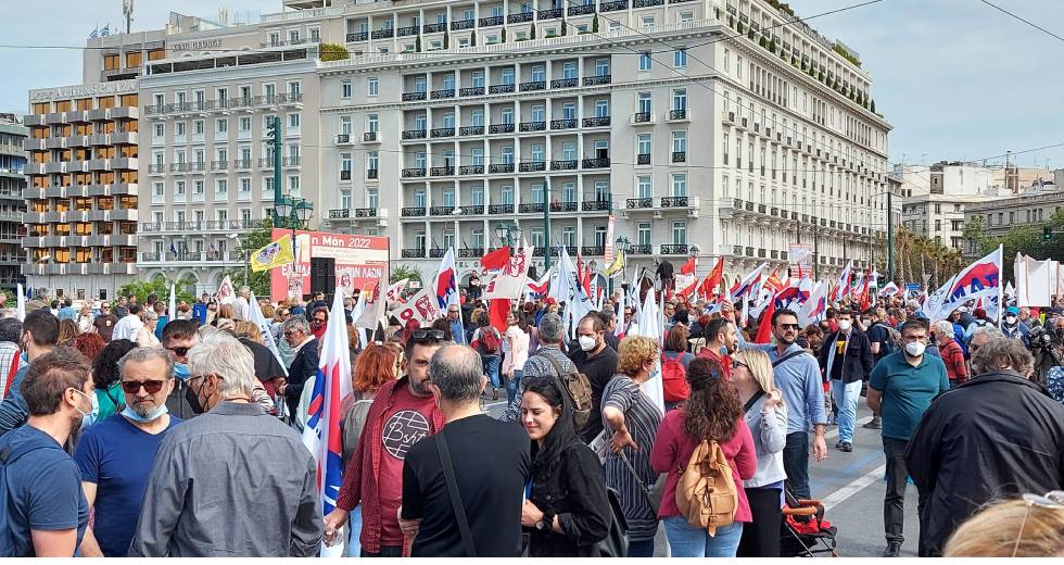 Δυναμικές συγκεντρώσεις στην Αθήνα και σε άλλες πόλεις για την εργατική Πρωτομαγιά