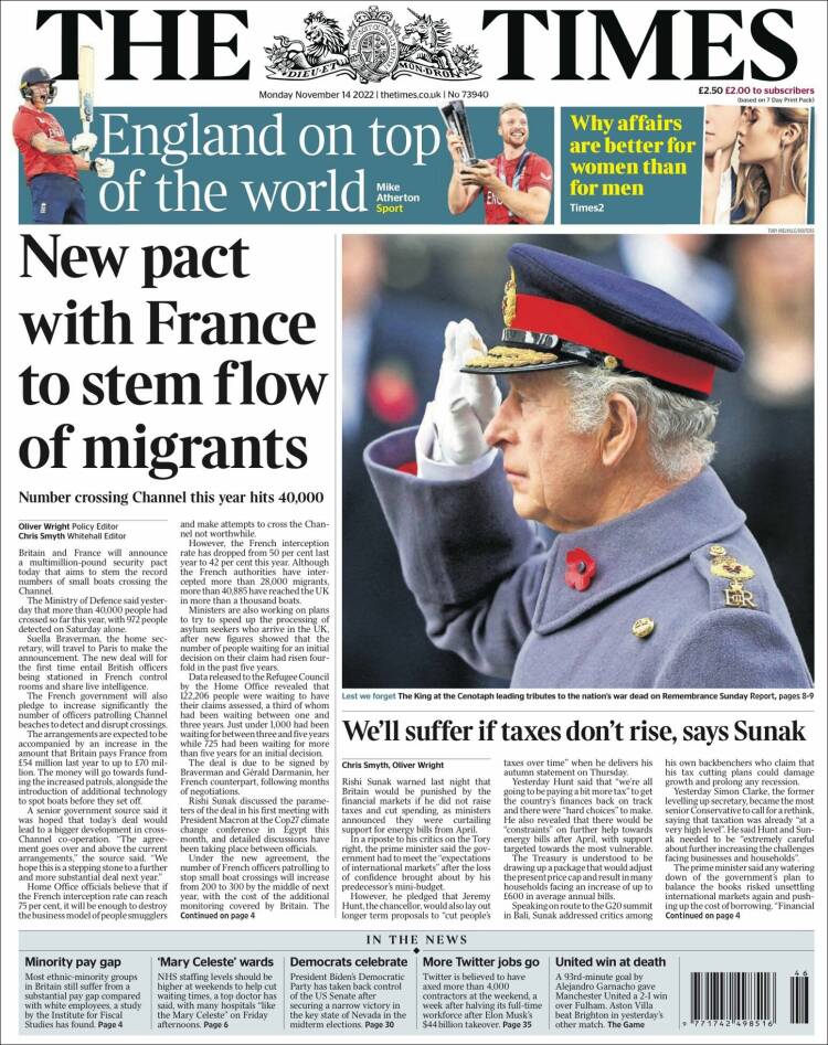 Ανασκόπηση διεθνούς Τύπου 14.11.2022