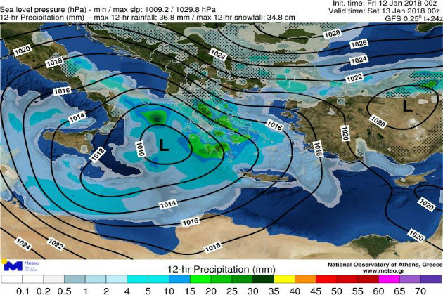Έντονα καιρικά φαινόμενα φέρνει ο «Θησέας»