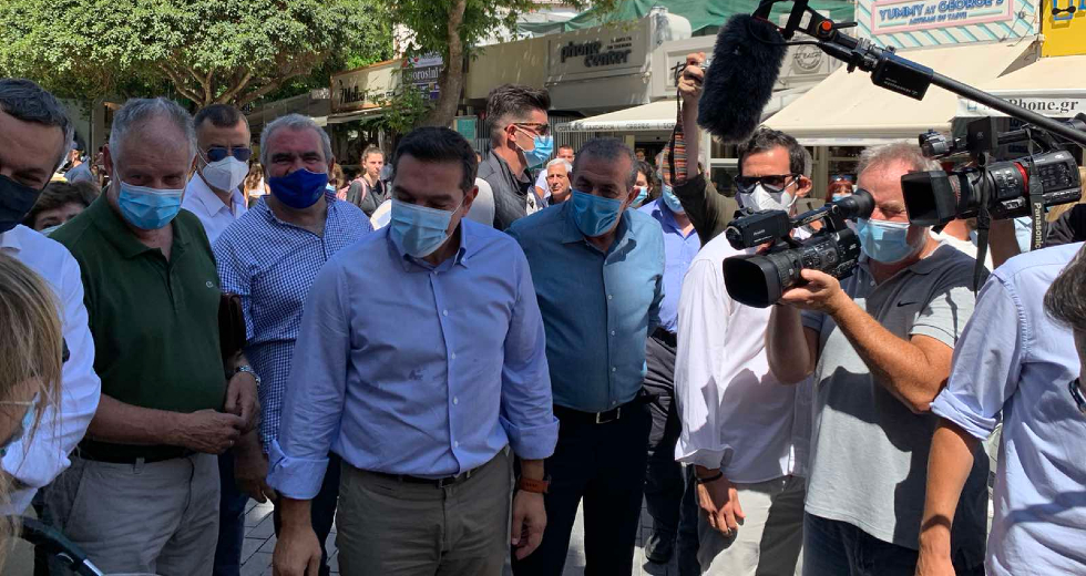 Στο Ηράκλειο ο Αλ. Τσίπρας – Επαφές με εκπροσώπους τοπικών φορέων