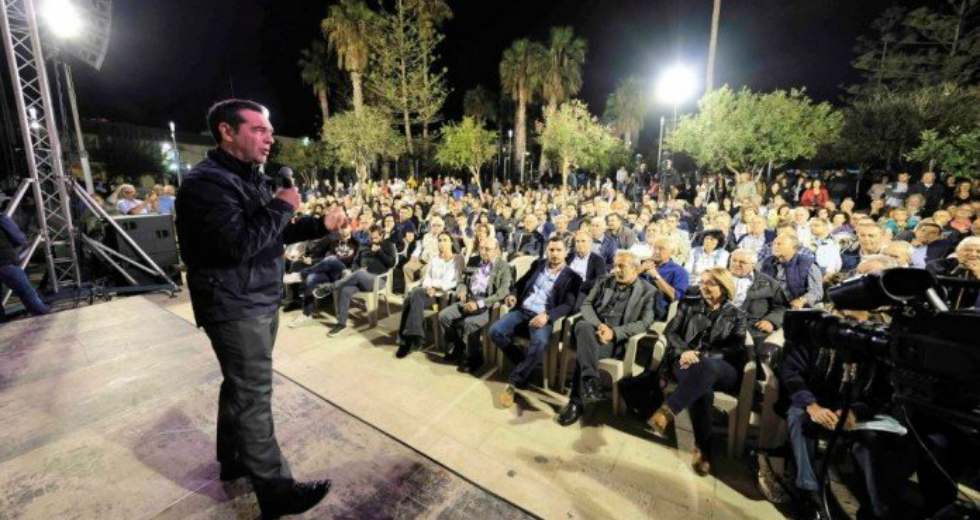 Με ομιλία στο Ρέθυμνο ολοκληρώθηκε η περιοδεία Τσίπρα στην Δ. Κρήτη