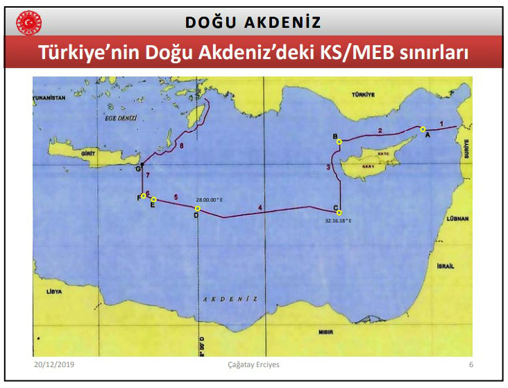 Τι διεκδικεί η Τουρκία στην ανατολική Μεσόγειο