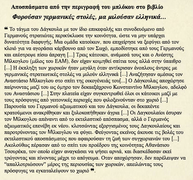 Η επιλεκτική μνήμη στην Ευκαρπία δεν χώρεσε τους γερμανοντυμένους