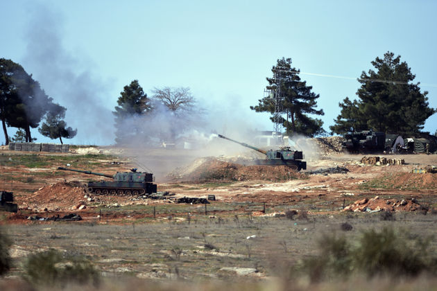 Η Τουρκία απαντά με μπαράζ βομβαρδισμών