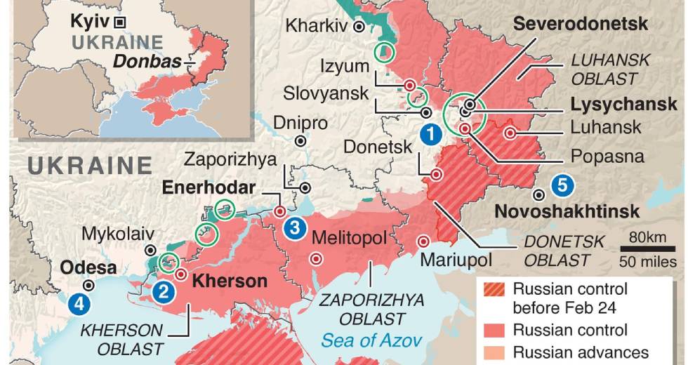 Σεβεροντόνετσκ: Εντολή υποχώρησης στις ουκρανικές δυνάμεις