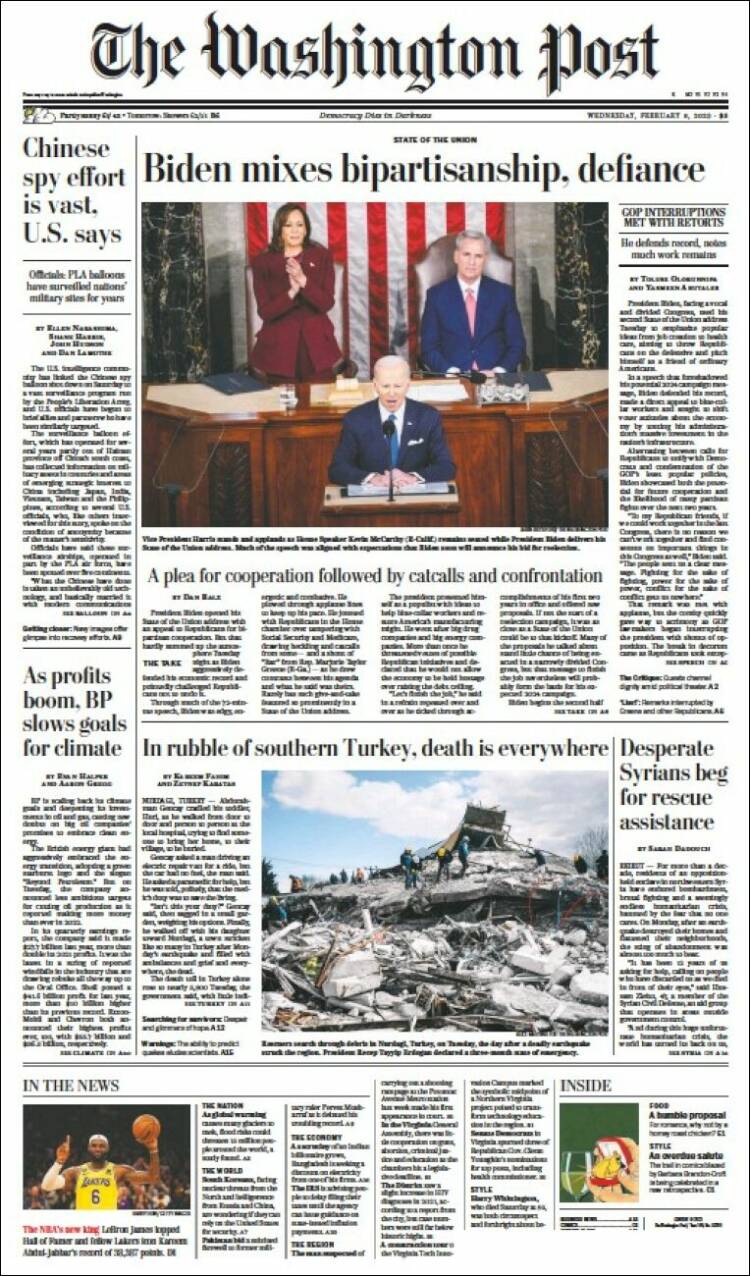 Ανασκόπηση ξένου τύπου 8.2.2023