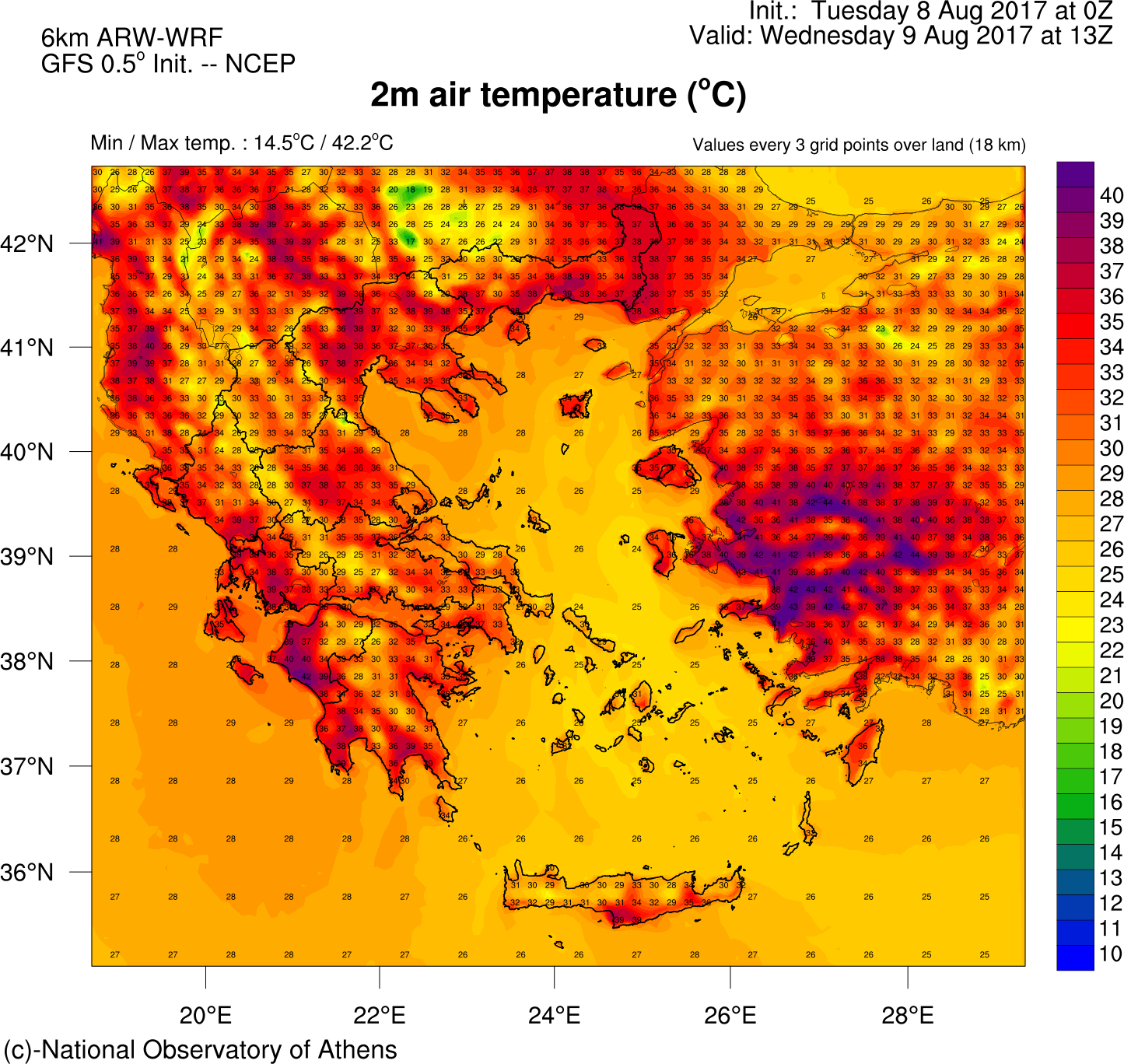 Ενισχύονται τα μελτέμια, επιμένει η ζέστη