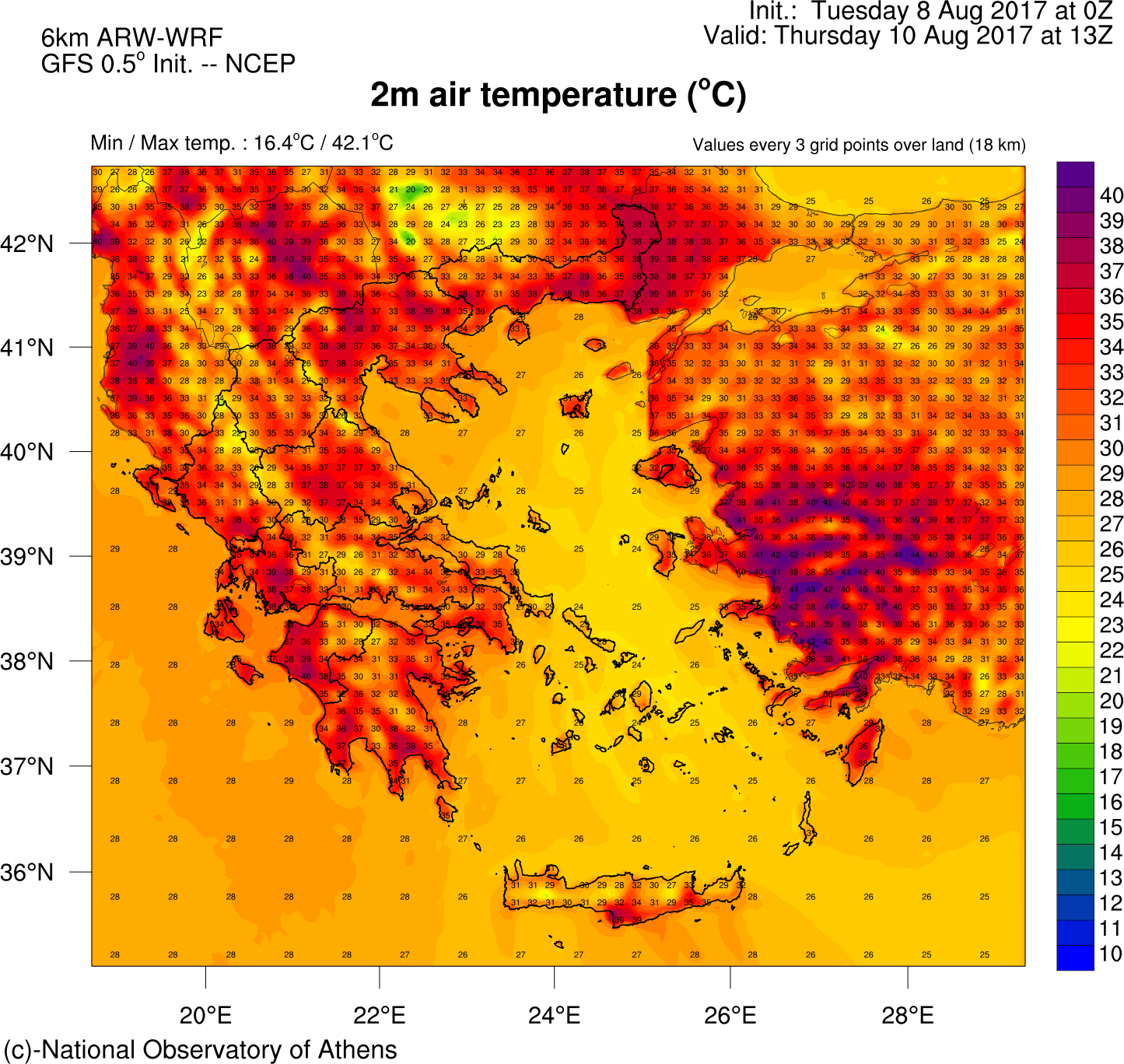 Ενισχύονται τα μελτέμια, επιμένει η ζέστη