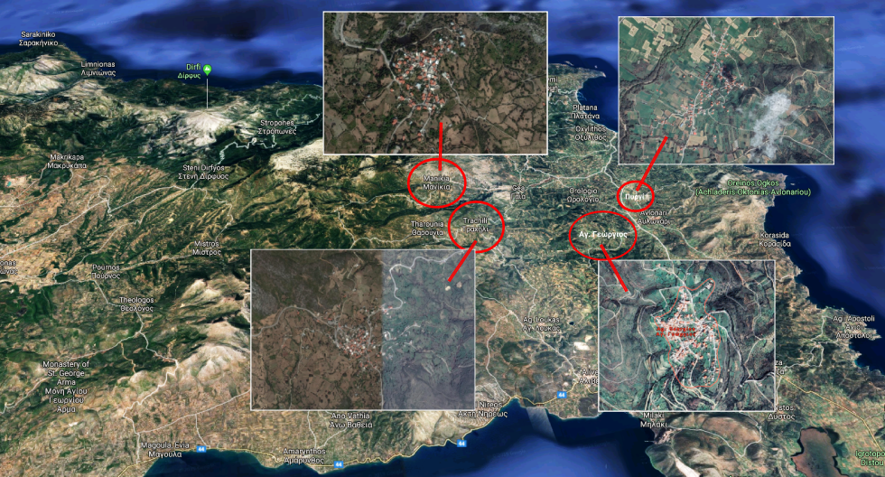 Μαίνονται τα πύρινα μέτωπα στην Εύβοια