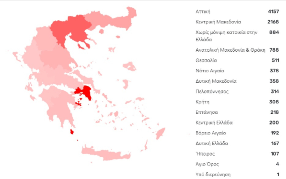 Συνολικά 308 τα κρούσματα covid-19 στην Κρήτη
