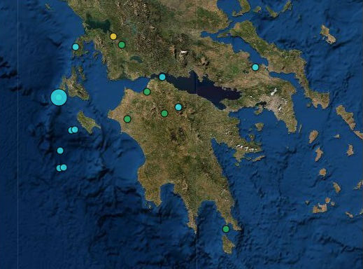 Σεισμός 4,4 Ρίχτερ στην Κεφαλλονιά 