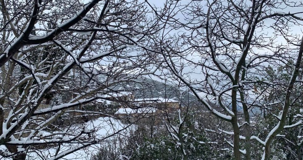 Το χιόνι ομόρφυνε τη φύση στην Πελοπόννησο
